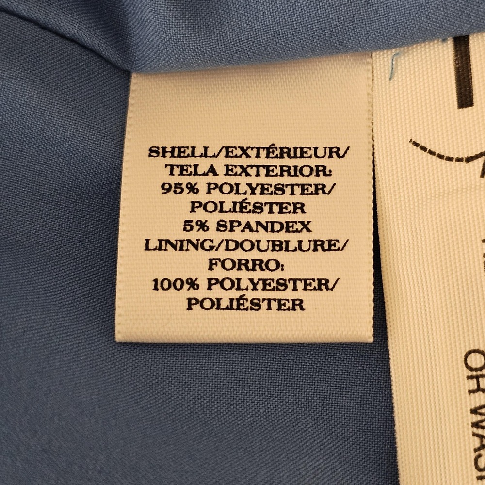 Ann‎ Taylor Dress Womens 8 Blue Sleeveless Jacquard Sheath Elegant Textured - Picture 5 of 11